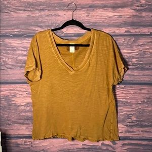 Free people mustard shirt